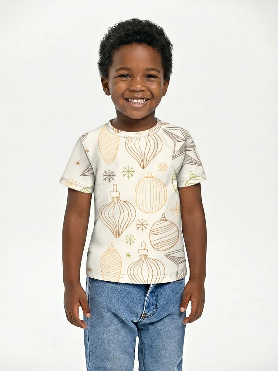 Boys' basic cotton T-shirt