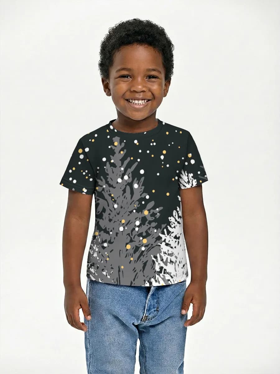 Boys' basic cotton T-shirt