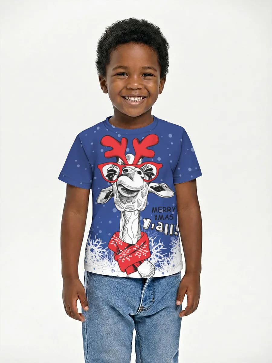 Boys' basic cotton T-shirt