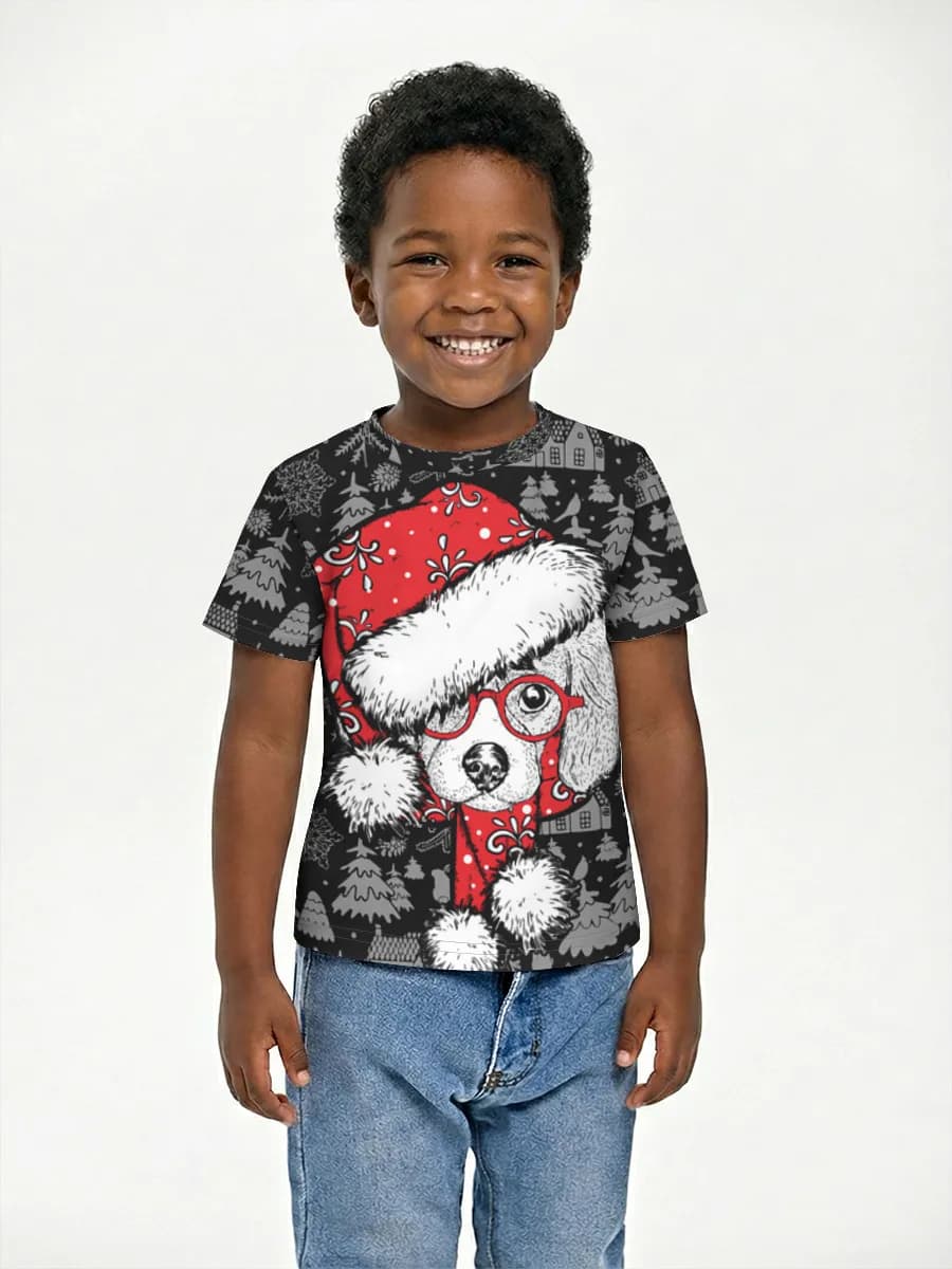 Boys' basic cotton T-shirt