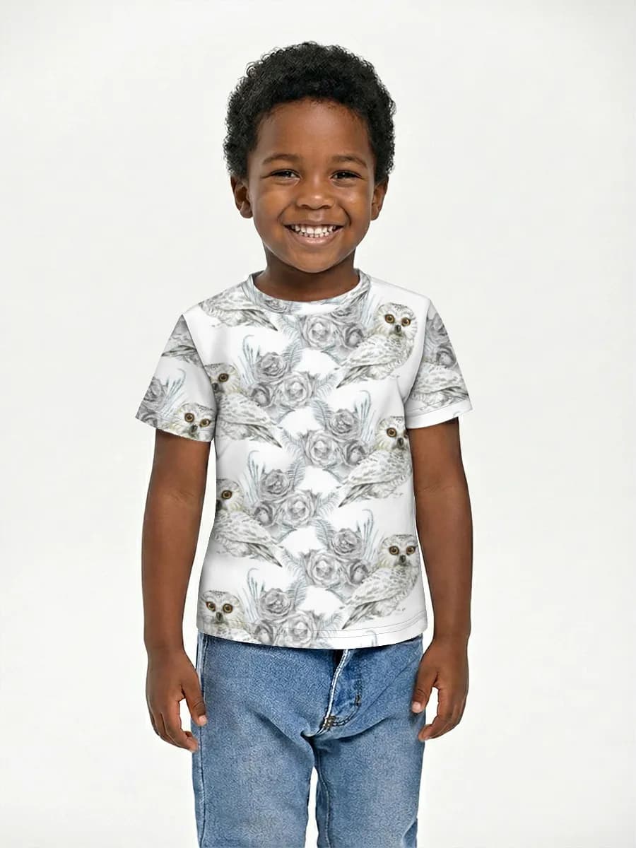 Boys' basic cotton T-shirt