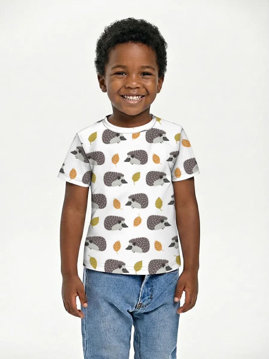 Boys' basic cotton T-shirt