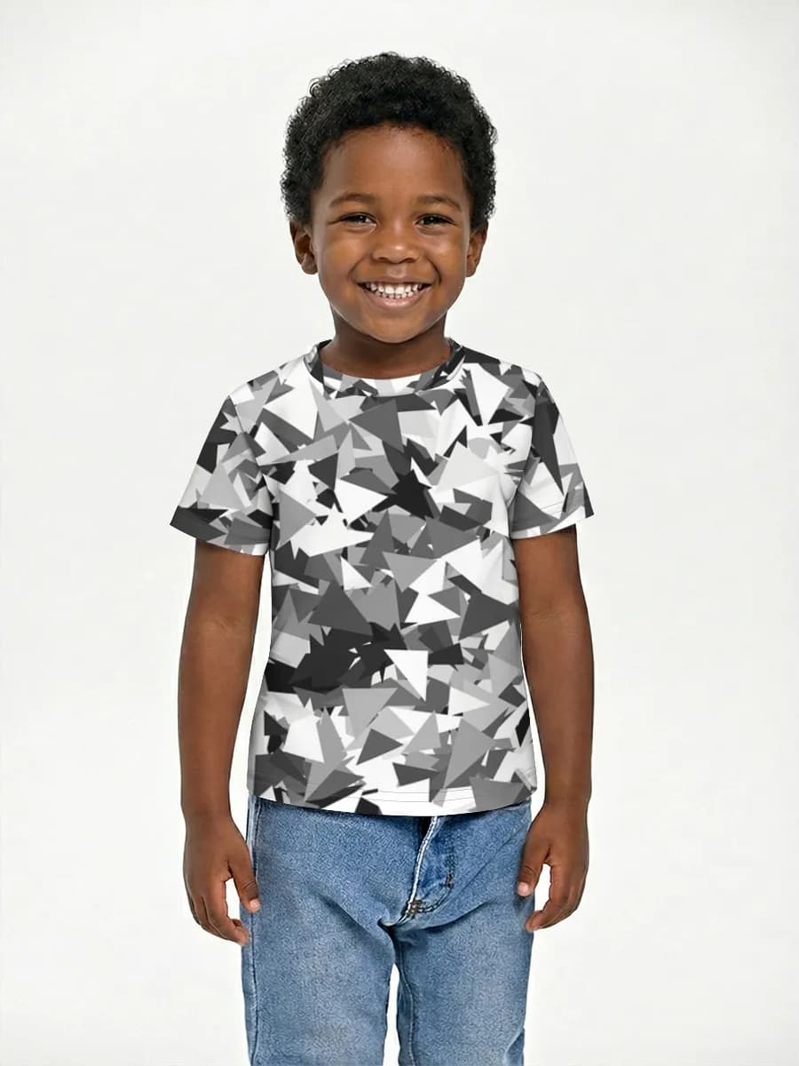 Boys' basic cotton T-shirt