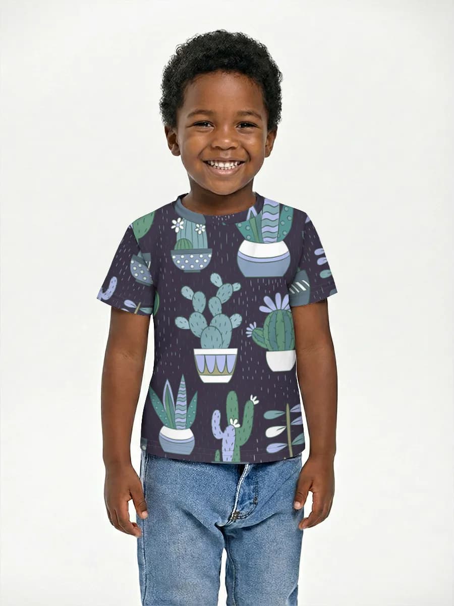 Camiseta Básica de Algodón Niño