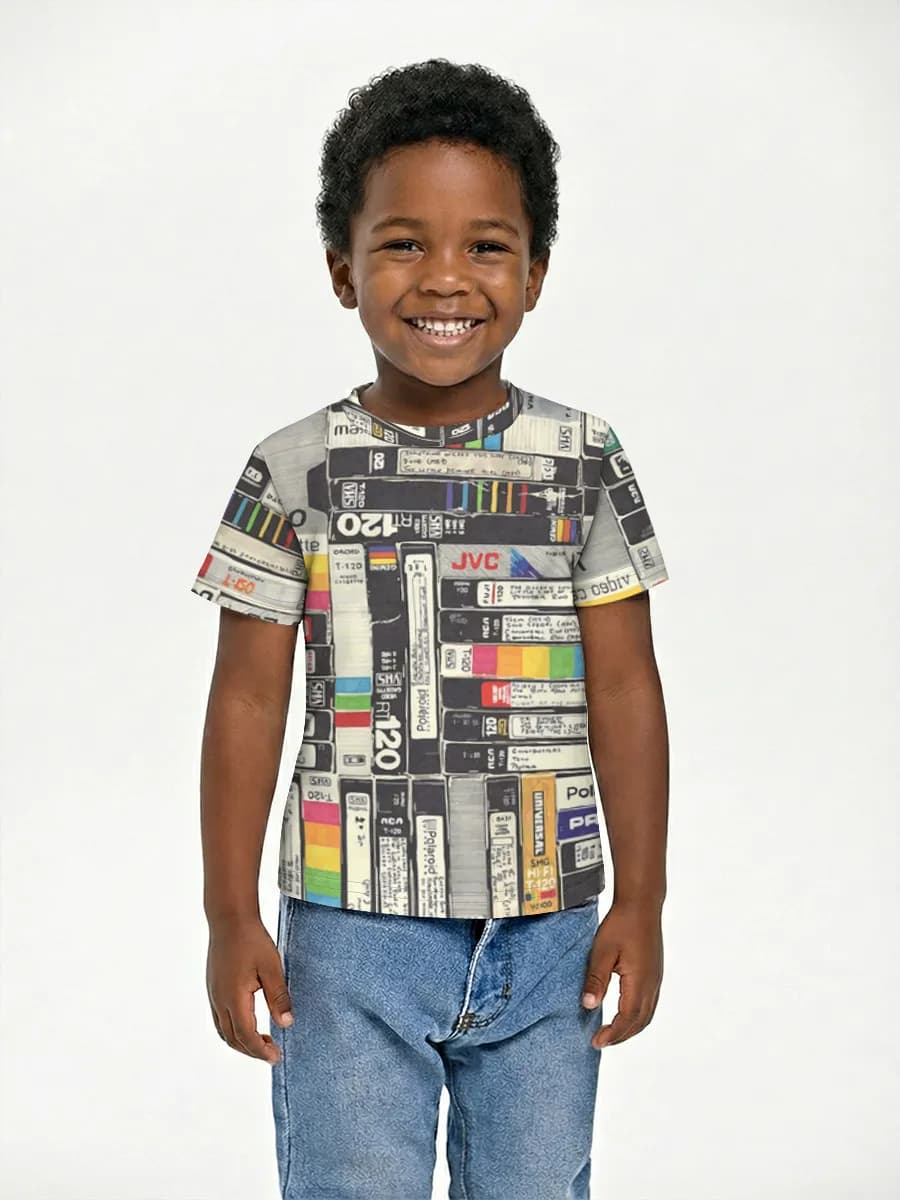 Boys' basic cotton T-shirt