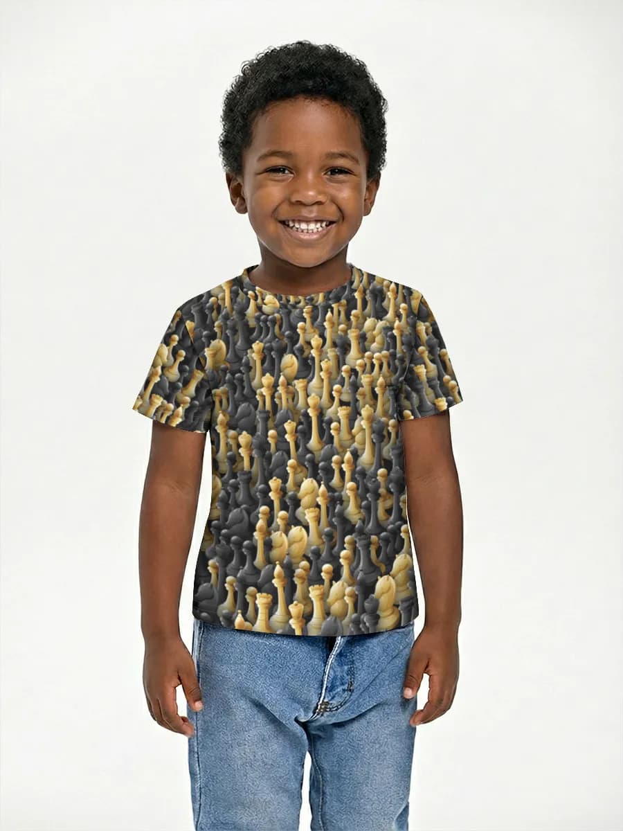 Basic Baumwoll-T-Shirt Jungen