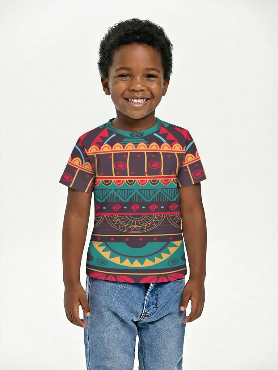 Basic Baumwoll-T-Shirt Jungen