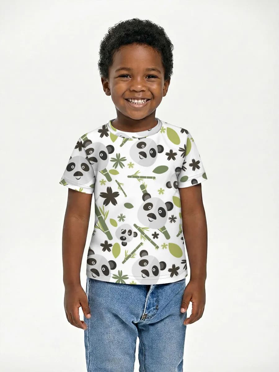 Boys' basic cotton T-shirt
