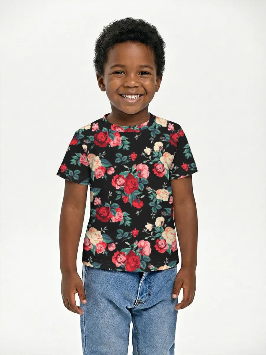 Basic Baumwoll-T-Shirt Jungen