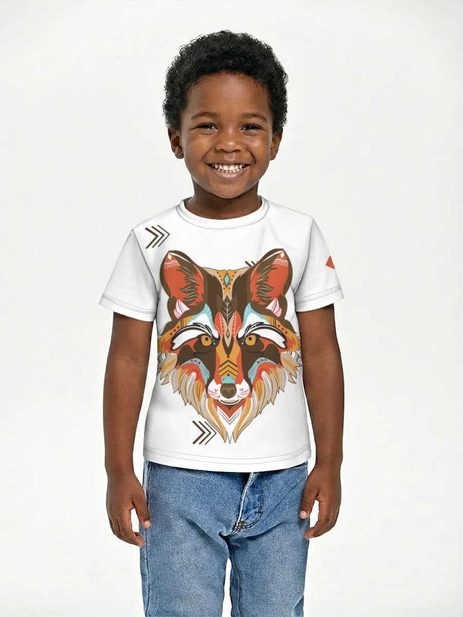 Boys' basic cotton T-shirt