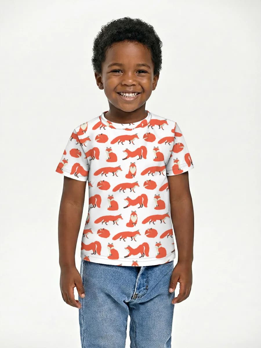 Boys' basic cotton T-shirt