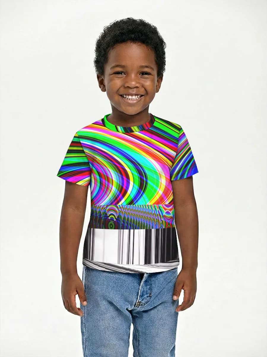 Boys' basic cotton T-shirt