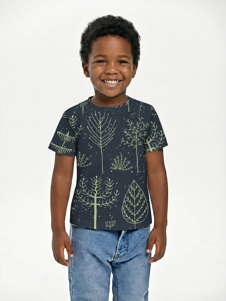 Boys' basic cotton T-shirt