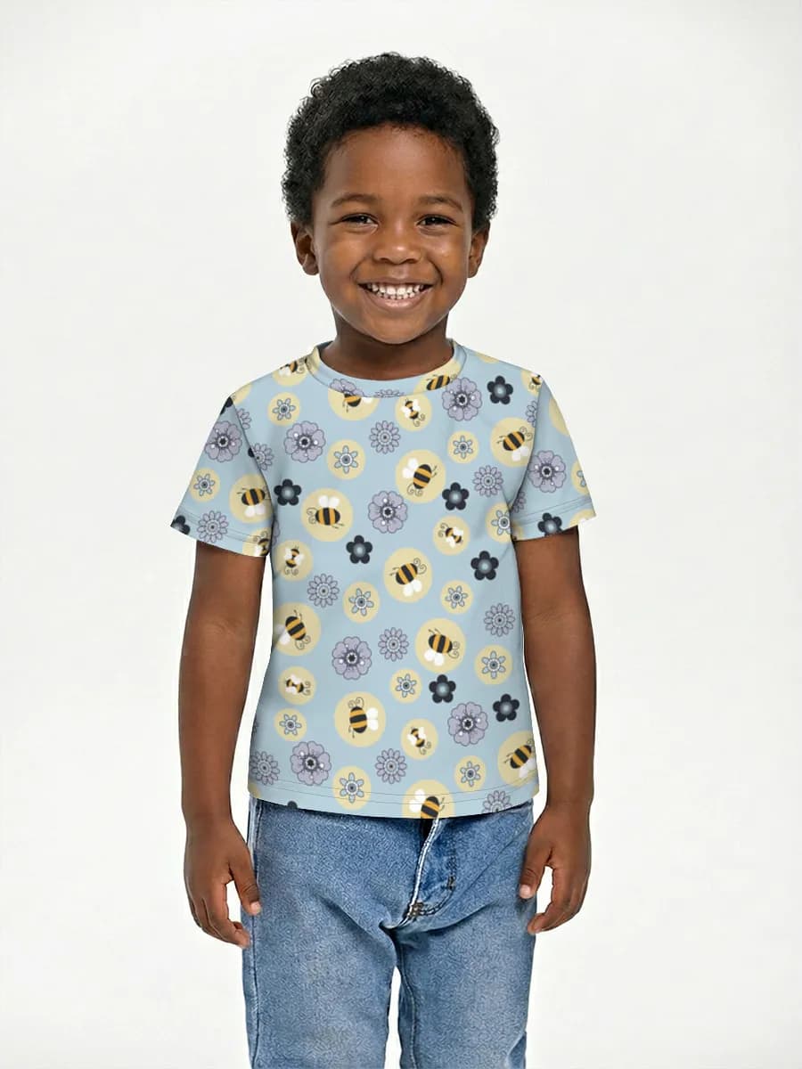 Camiseta Básica de Algodón Niño