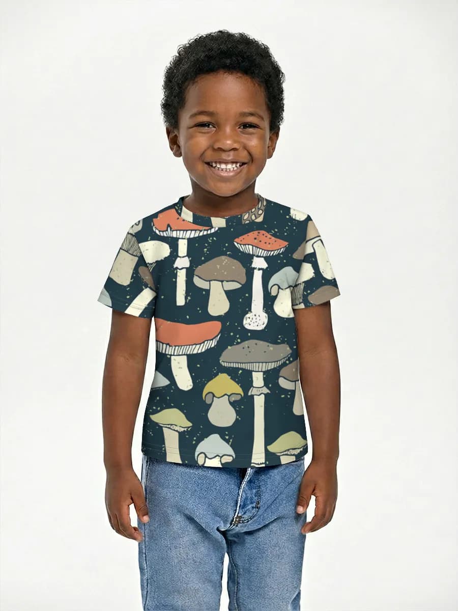 Boys' basic cotton T-shirt
