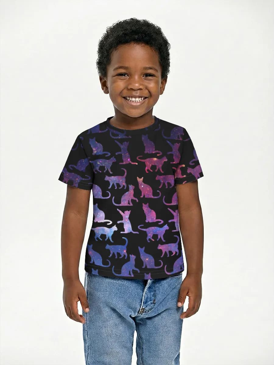 Boys' basic cotton T-shirt