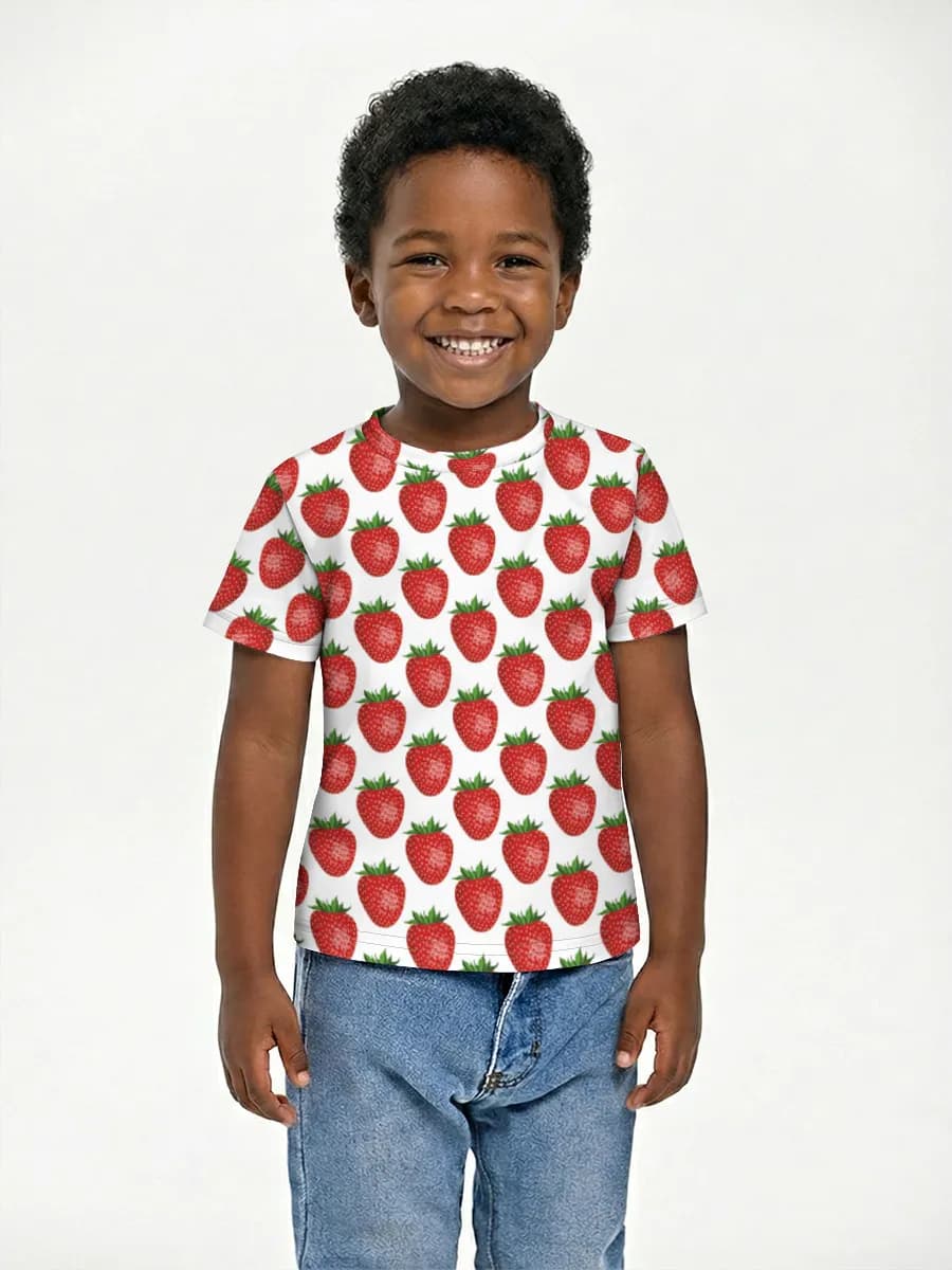 Boys' basic cotton T-shirt