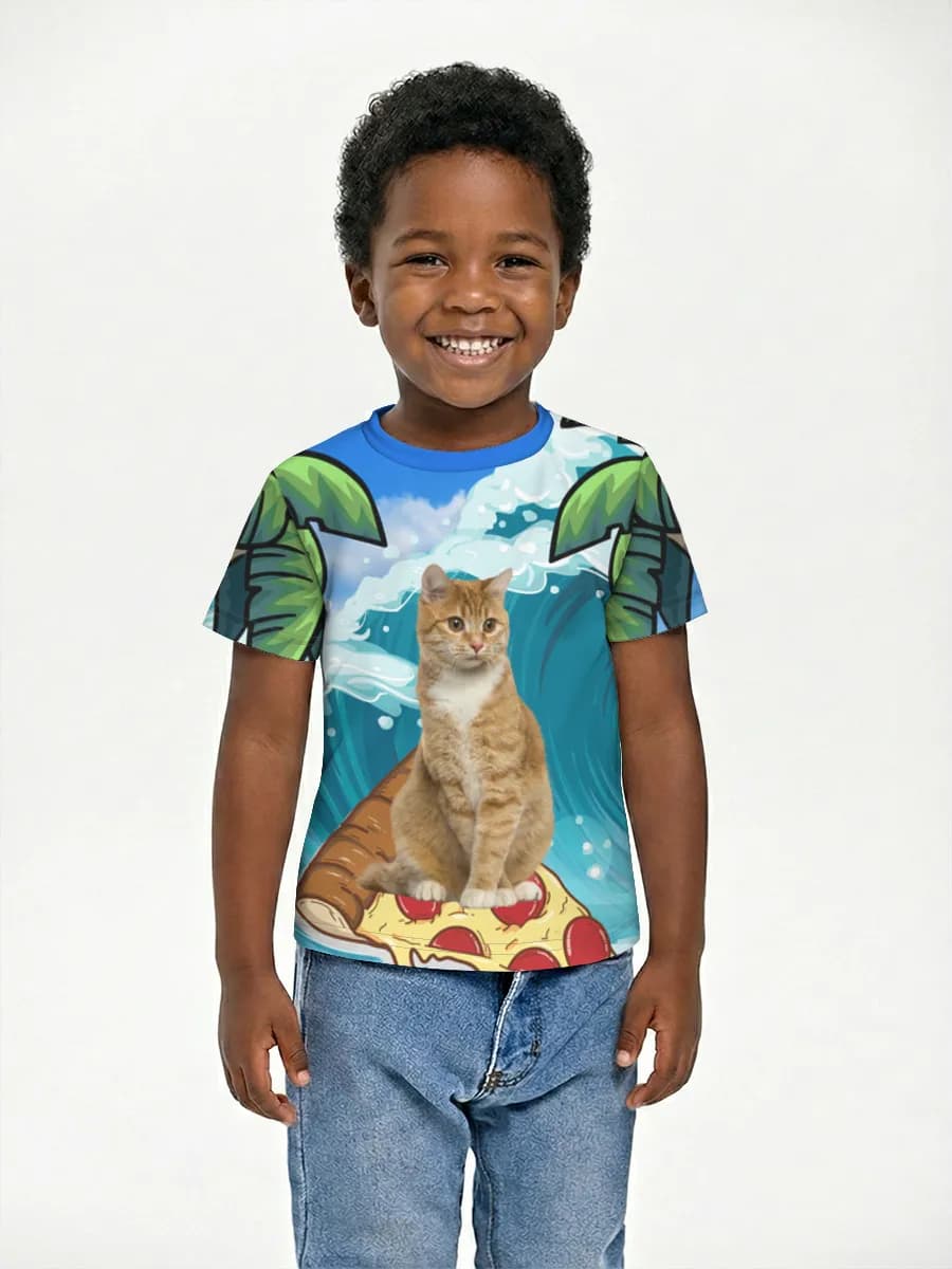 Boys' basic cotton T-shirt