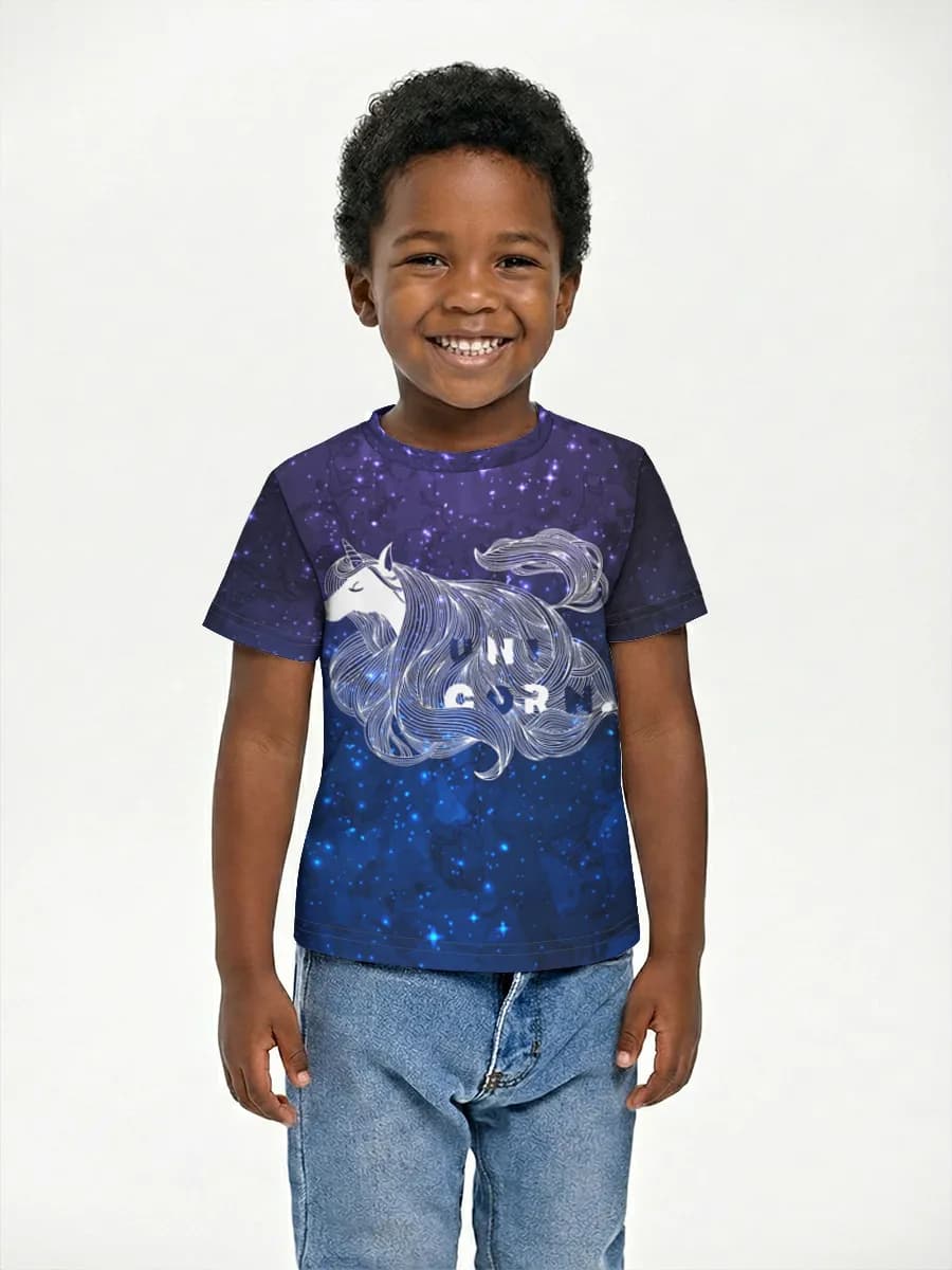 Basic Baumwoll-T-Shirt Jungen