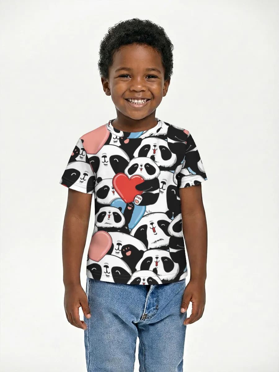 Boys' basic cotton T-shirt