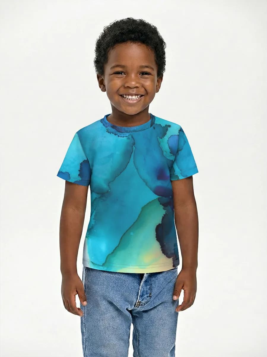 Boys' basic cotton T-shirt