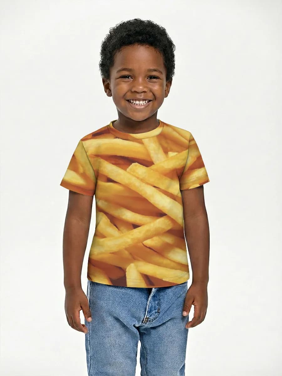 Boys' basic cotton T-shirt