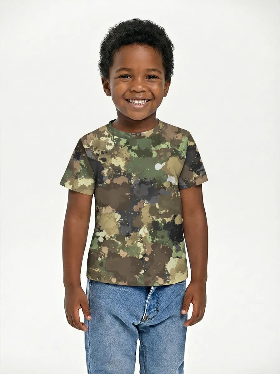 Boys' basic cotton T-shirt