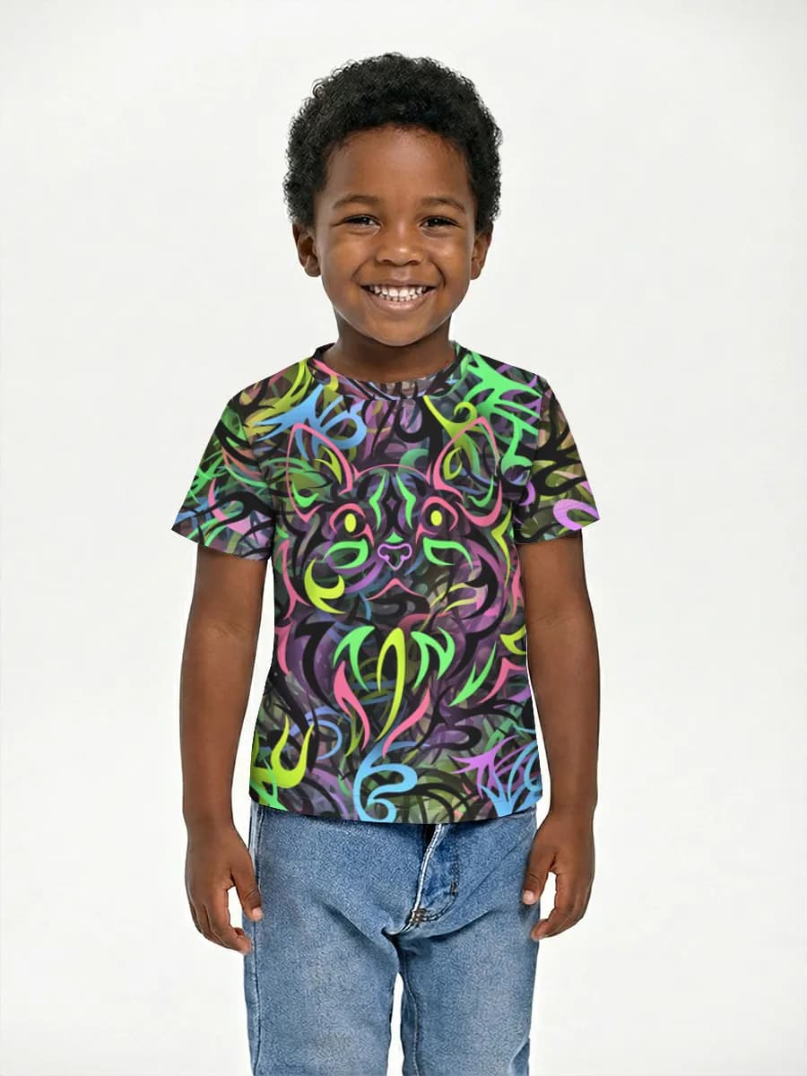 Boys' basic cotton T-shirt