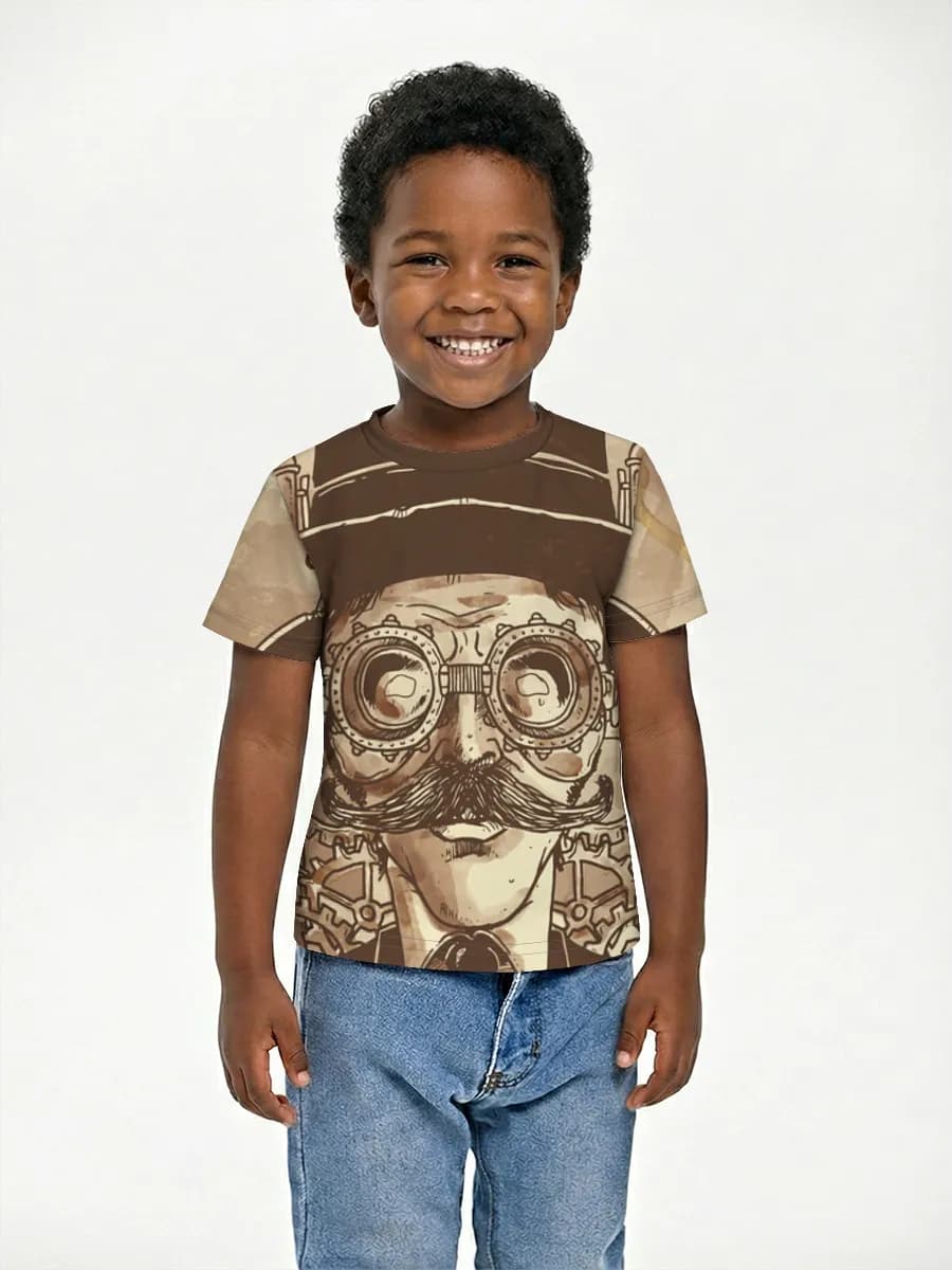 Boys' basic cotton T-shirt