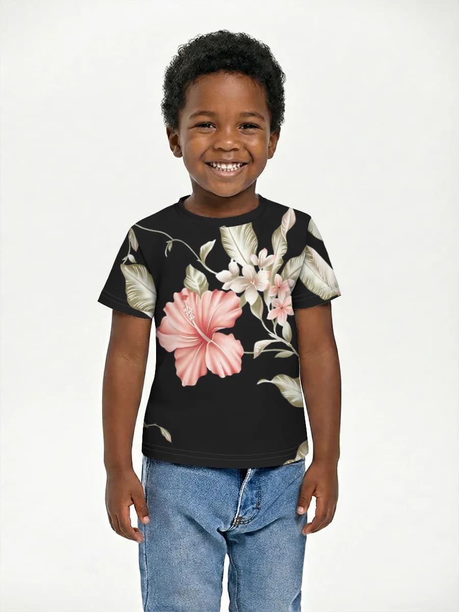 Boys' basic cotton T-shirt