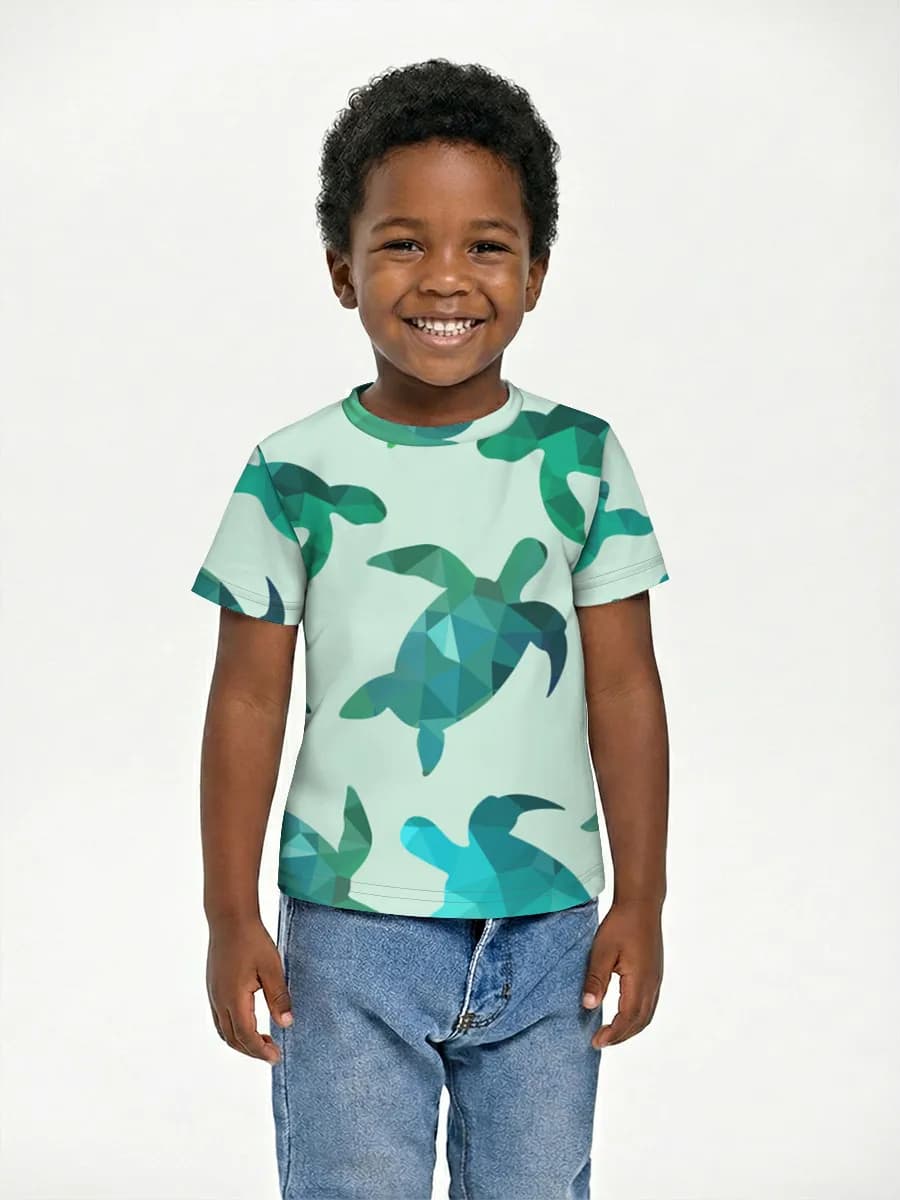 Basic Baumwoll-T-Shirt Jungen