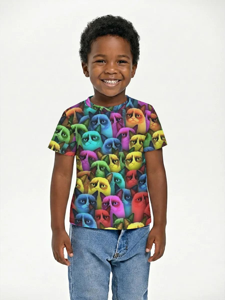 Basic Baumwoll-T-Shirt Jungen