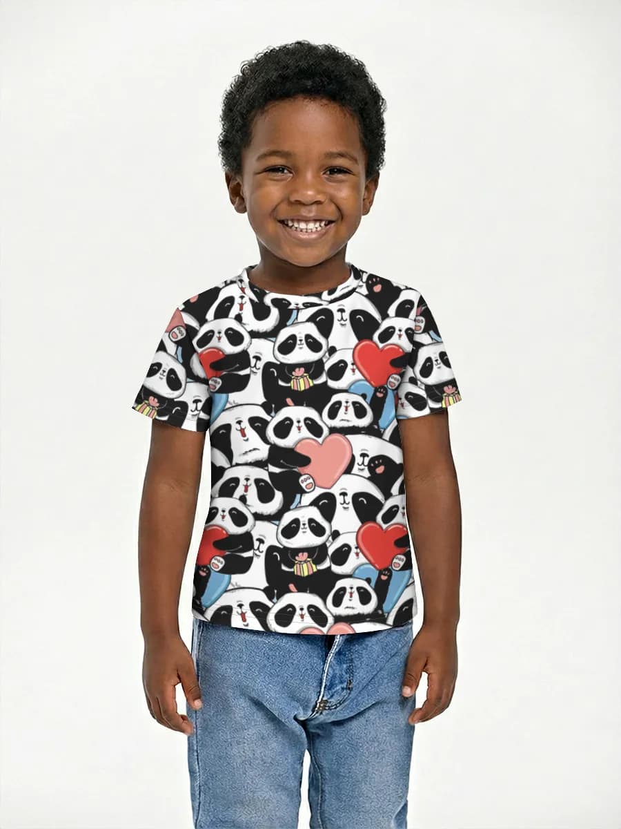 Boys' basic cotton T-shirt
