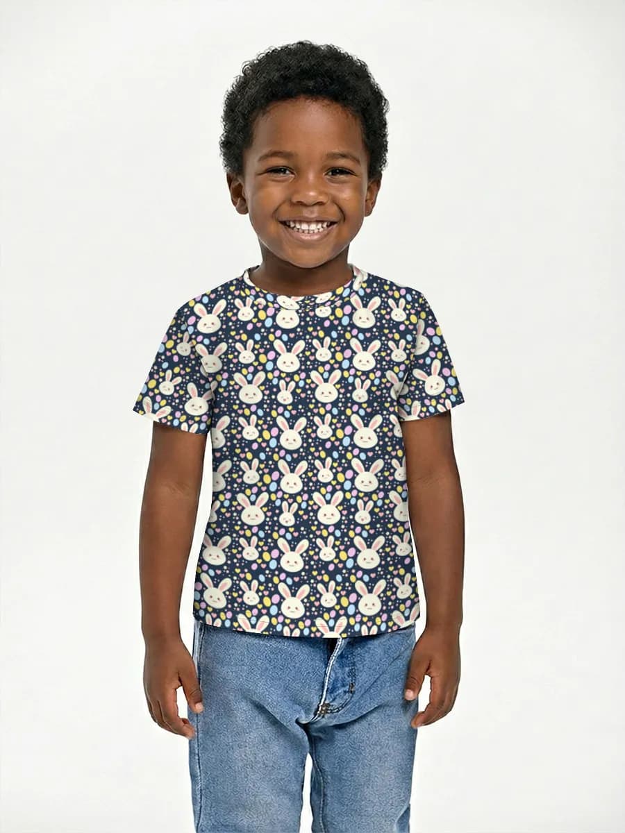 Boys' basic cotton T-shirt