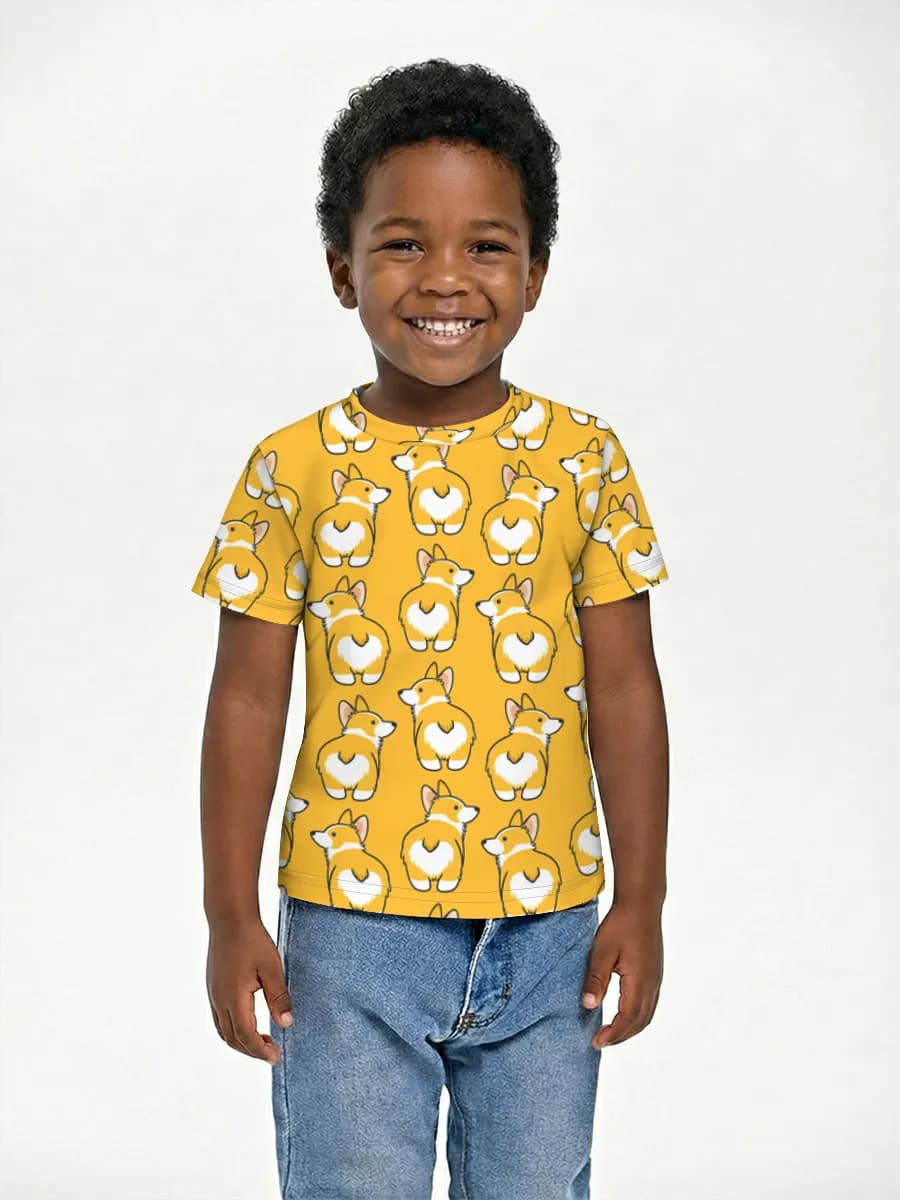 Boys' basic cotton T-shirt