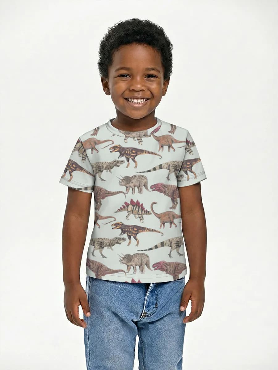 Boys' basic cotton T-shirt
