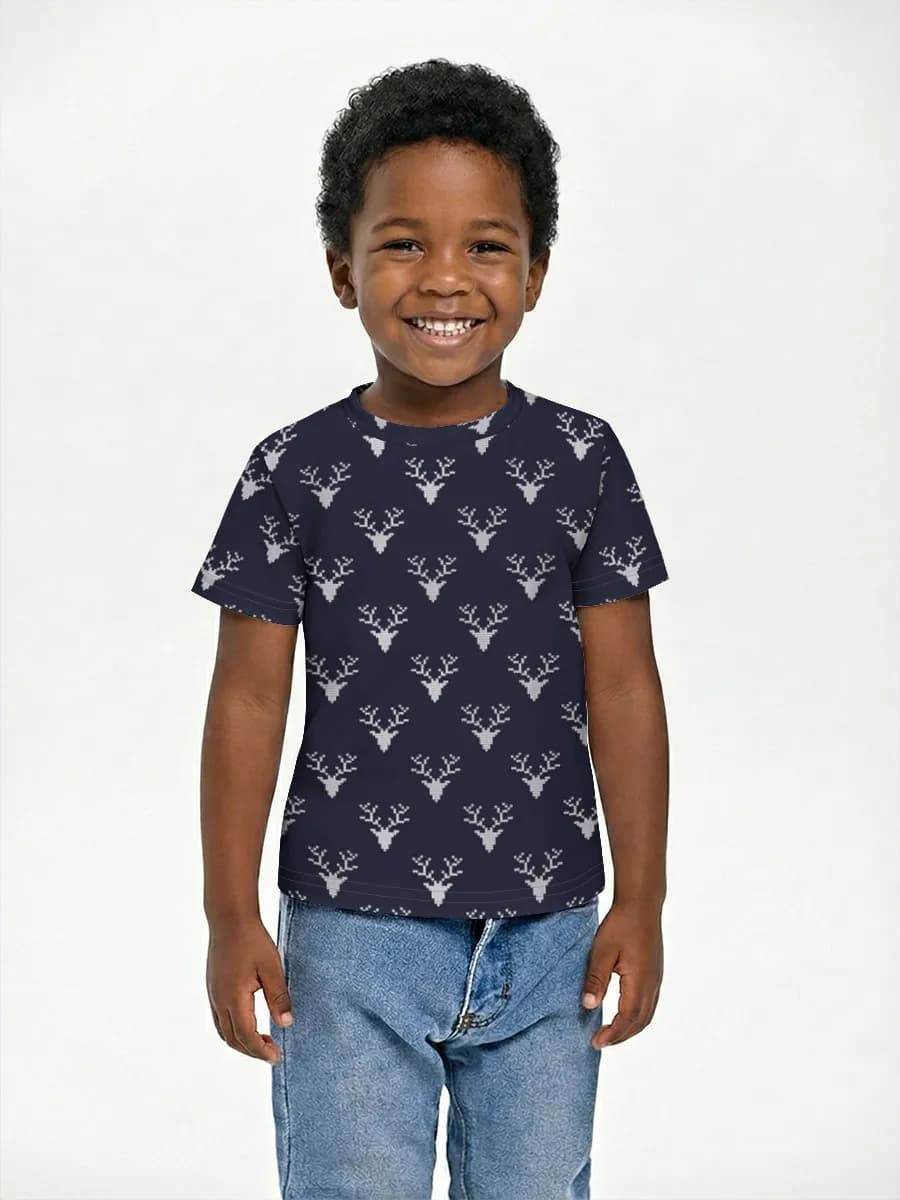 Boys' basic cotton T-shirt