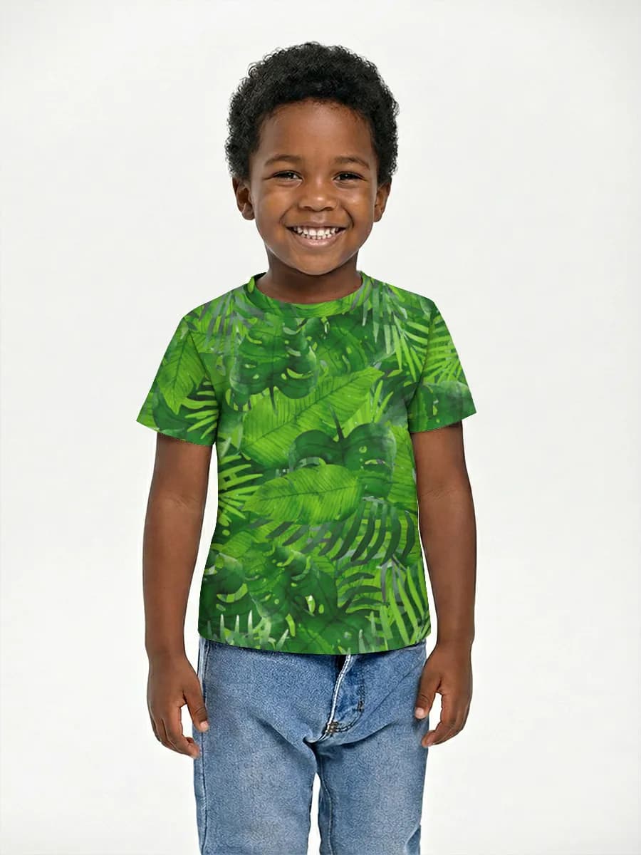 Basic Baumwoll-T-Shirt Jungen
