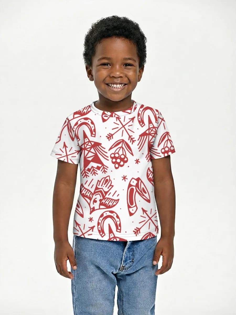 Basic Baumwoll-T-Shirt Jungen