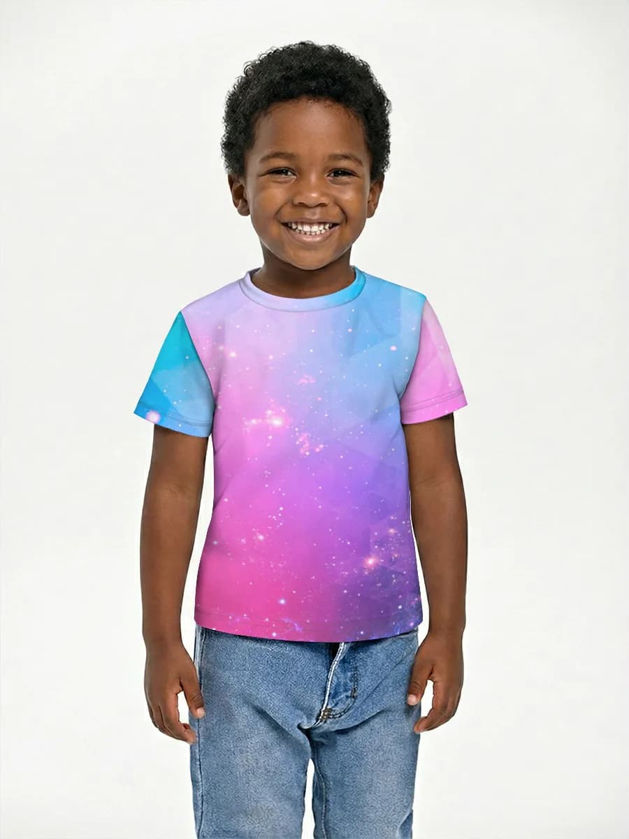 Boys' basic cotton T-shirt