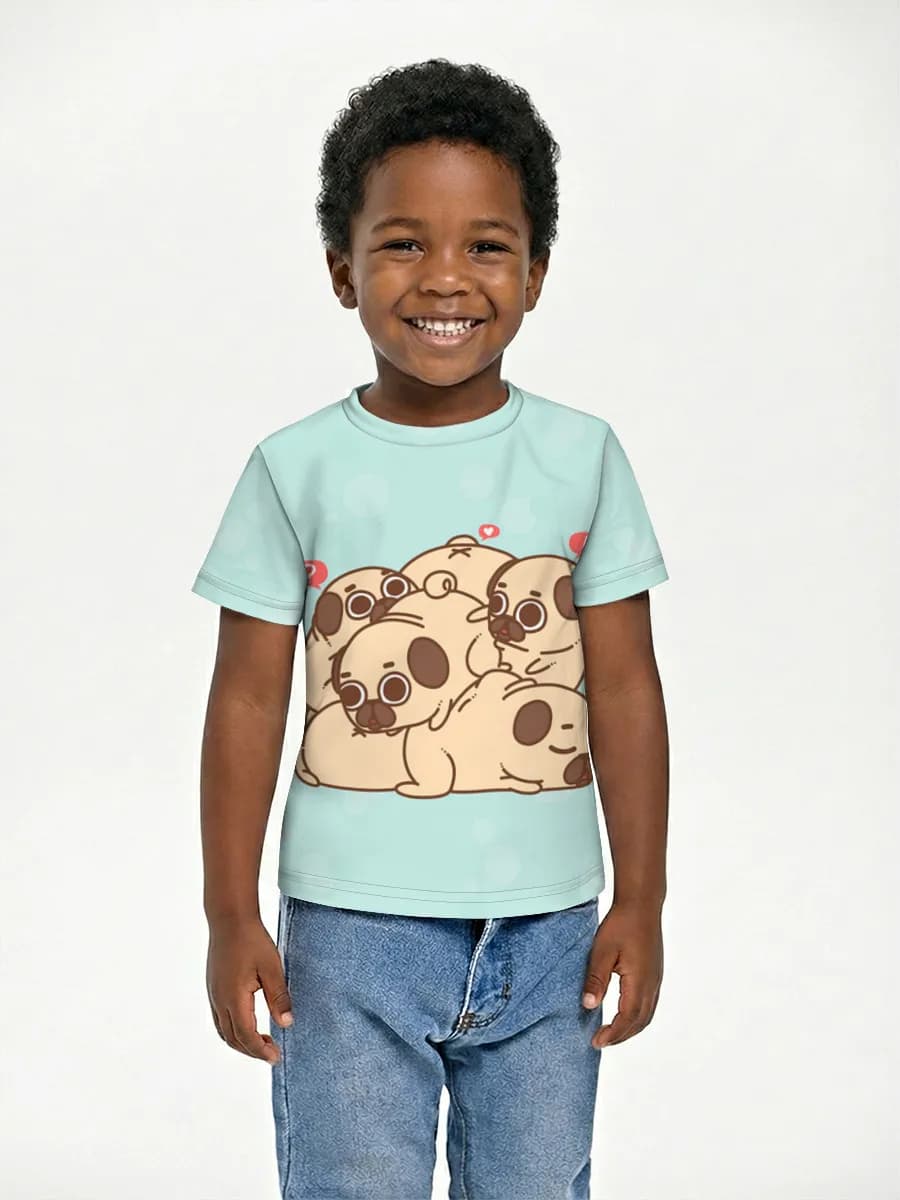 Boys' basic cotton T-shirt