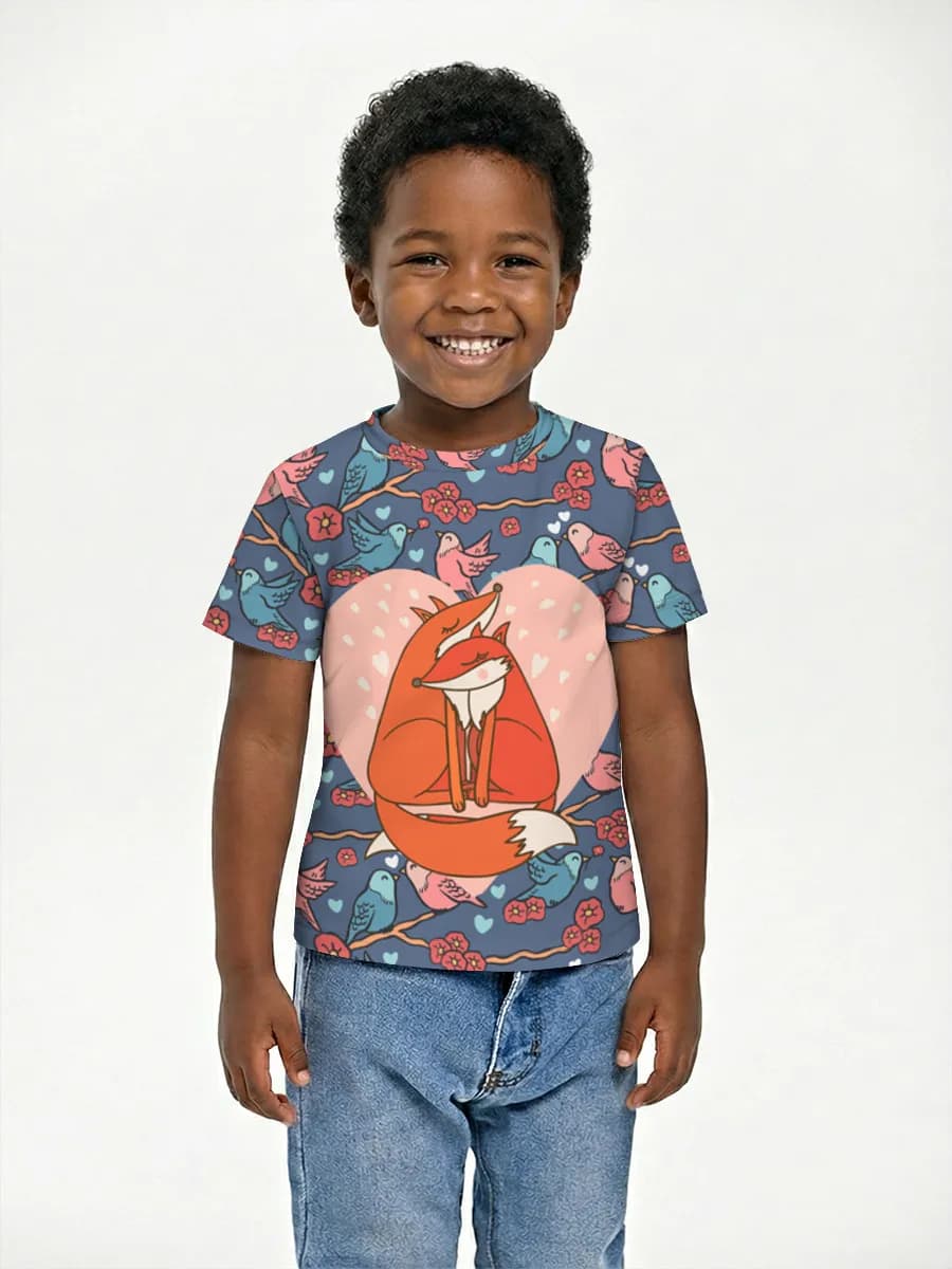 Boys' basic cotton T-shirt