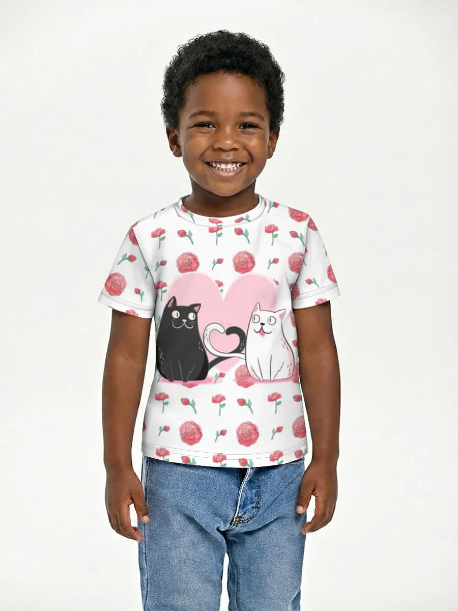 Boys' basic cotton T-shirt