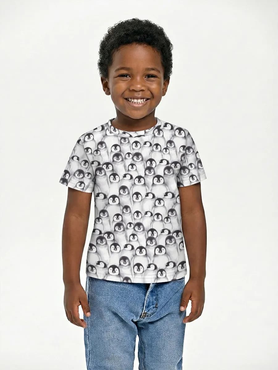Boys' basic cotton T-shirt