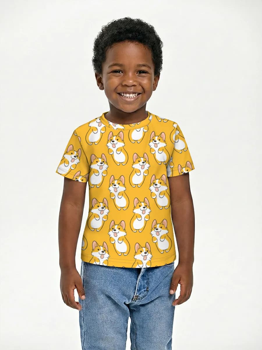 Boys' basic cotton T-shirt