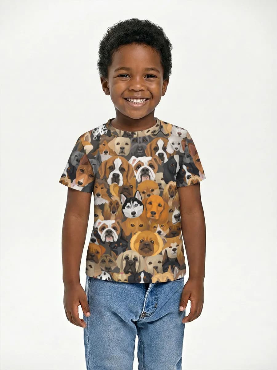 Camiseta Básica de Algodón Niño