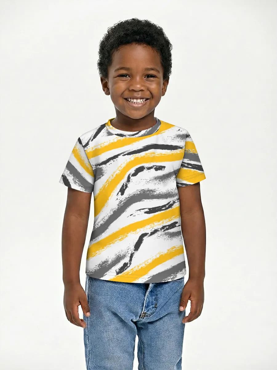 Boys' basic cotton T-shirt