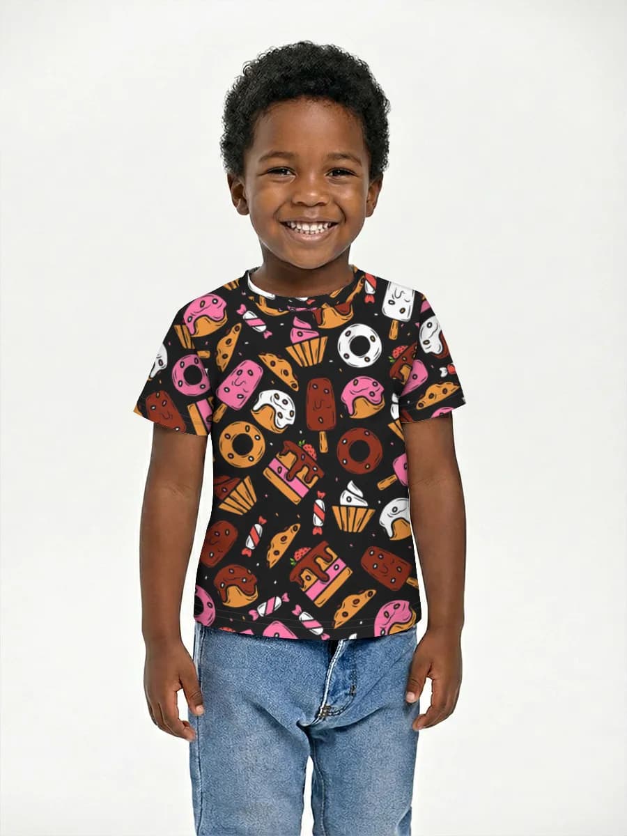 Camiseta Básica de Algodón Niño