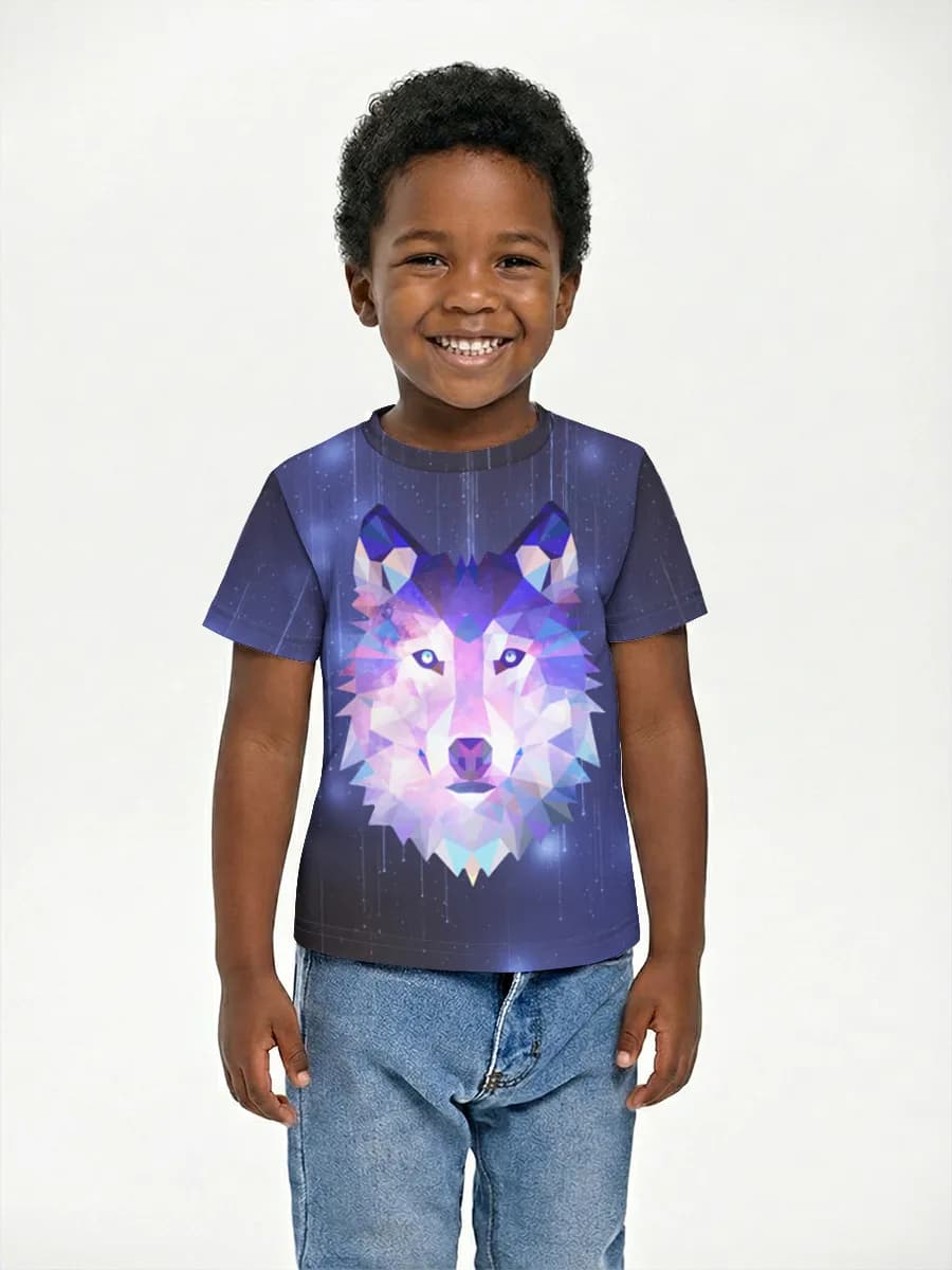 Boys' basic cotton T-shirt