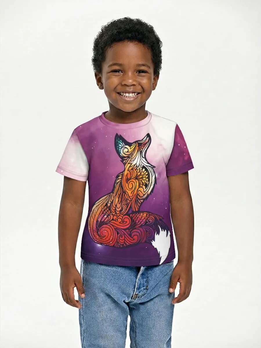 Boys' basic cotton T-shirt